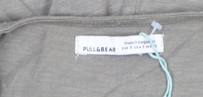 Pull & Bear Women’s Beige Jersey Sleeveless V-Neck Playsuit Size S