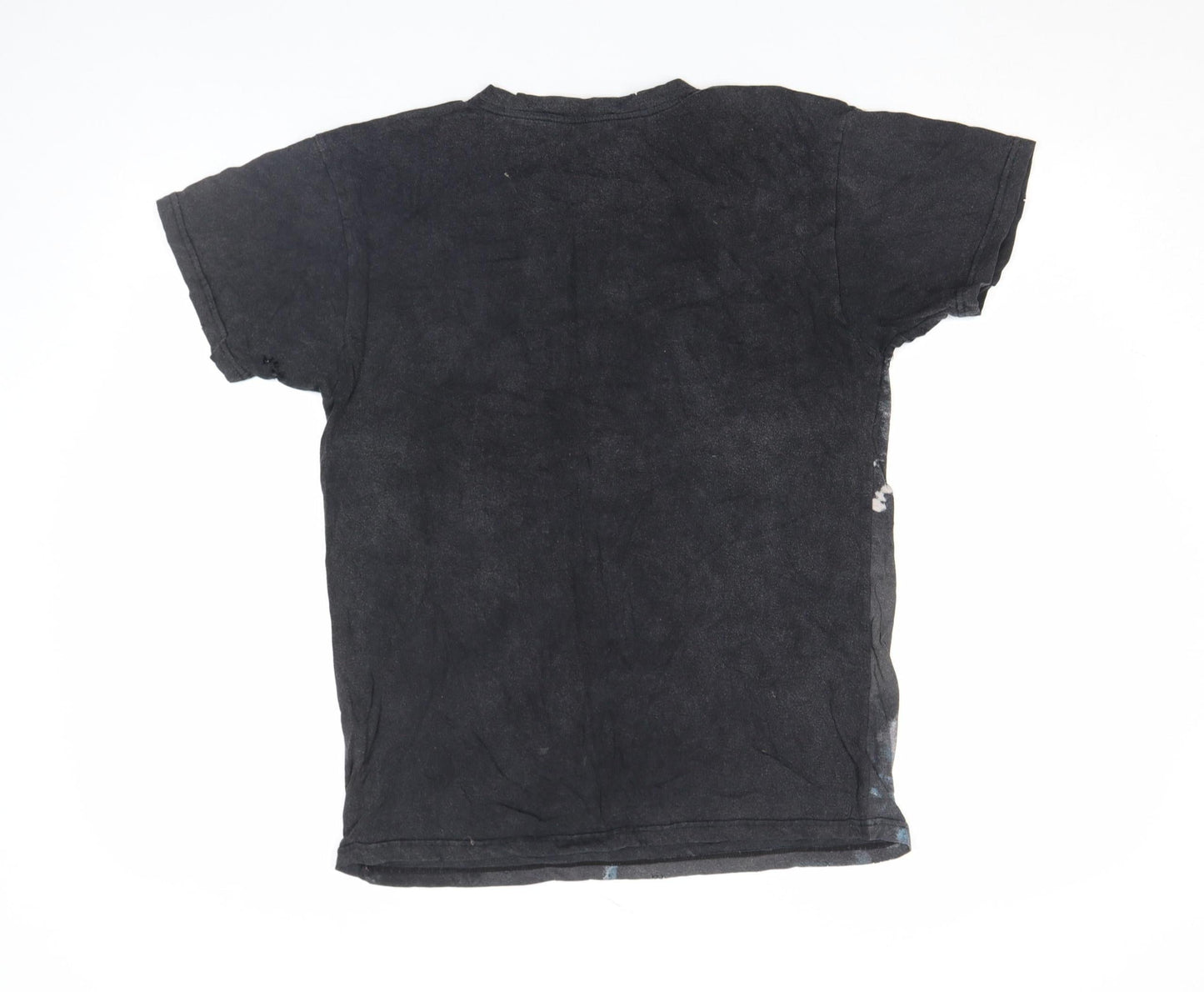 Womens UK Size S Zara Black Basic T-Shirt