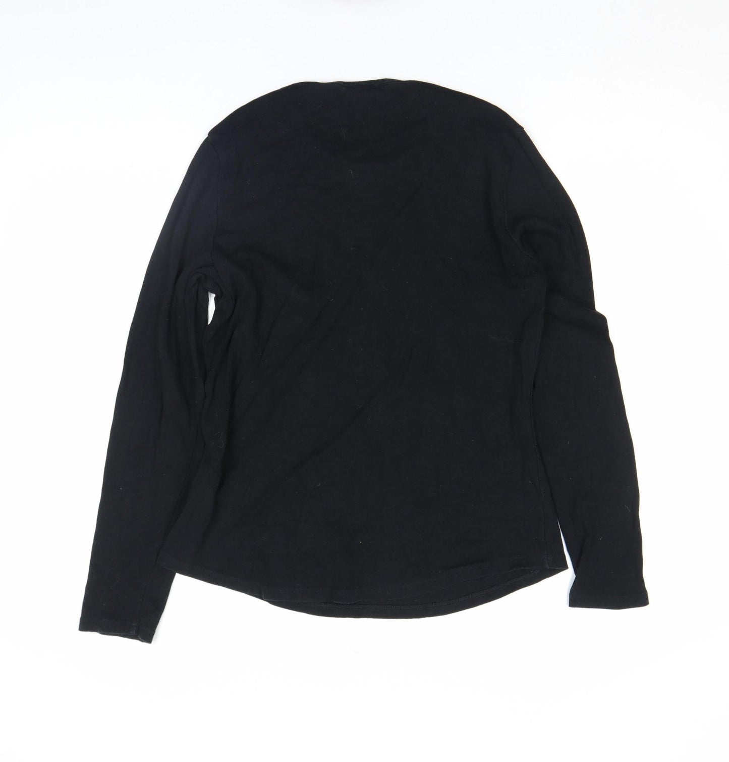 Womens UK Size 12 Marks and Spencer Black Basic T-Shirt