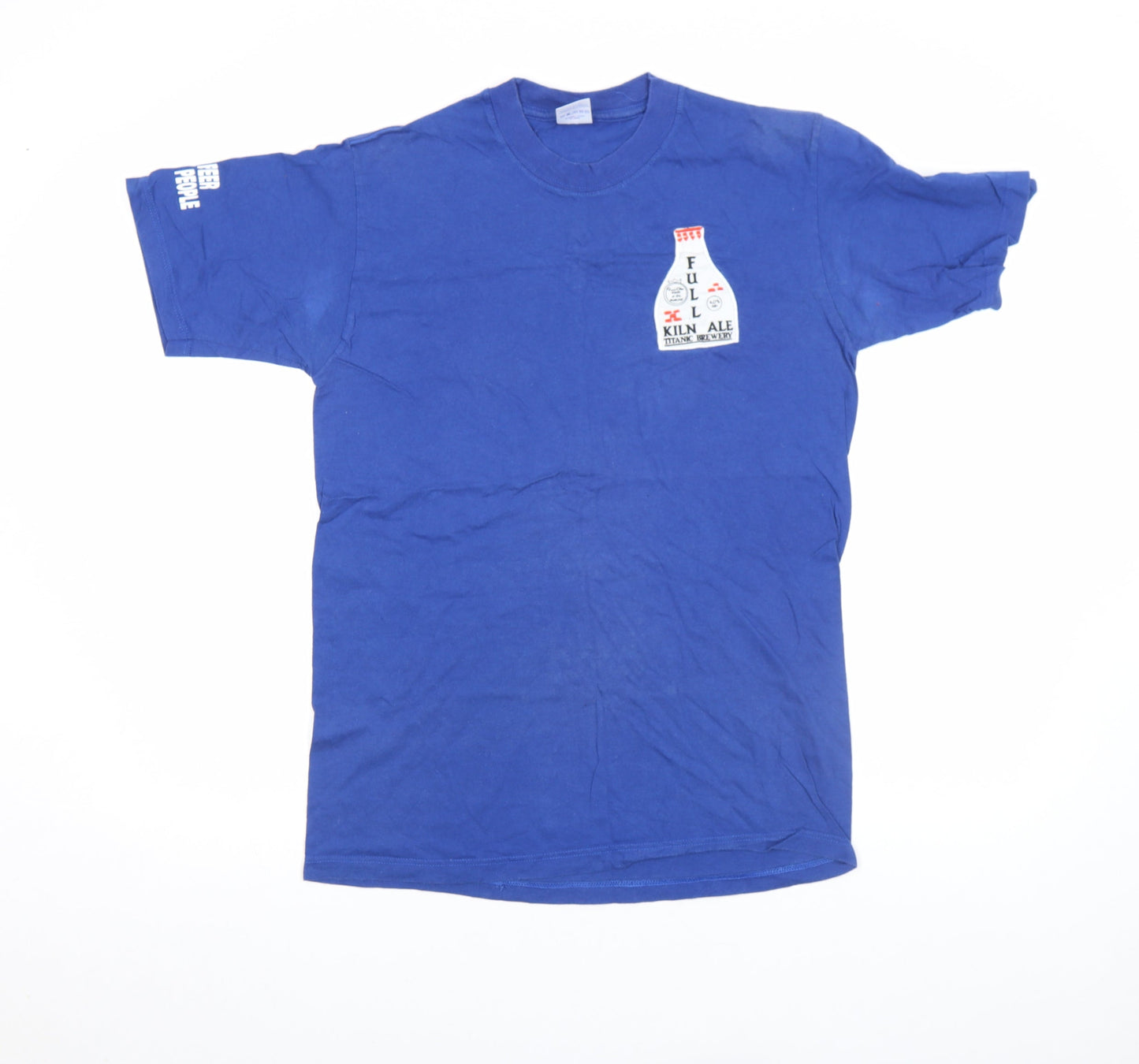 Mens UK Size S JERZEES Blue  T-Shirt