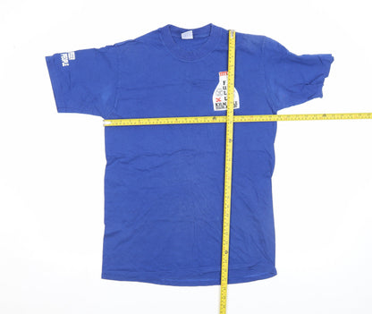 Mens UK Size S JERZEES Blue  T-Shirt