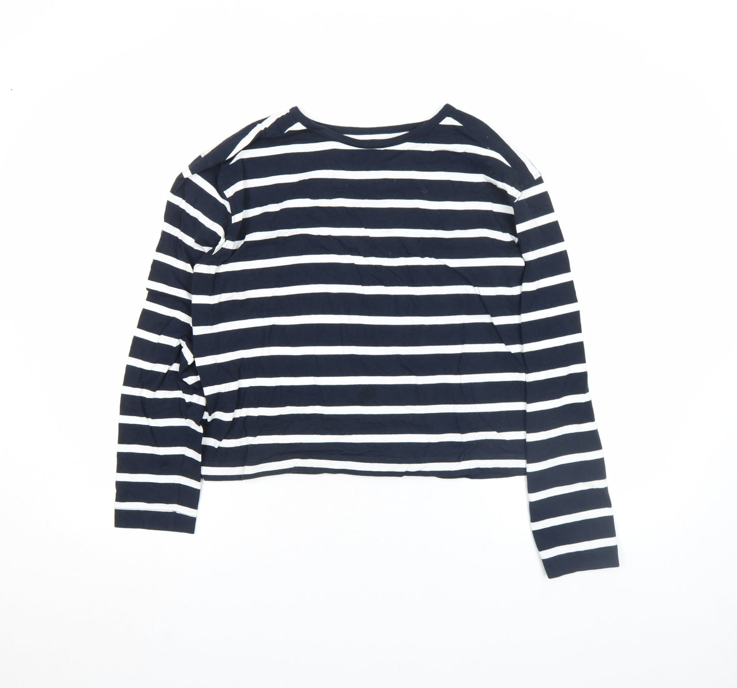 Womens UK Size L French Connection Blue Basic T-Shirt
