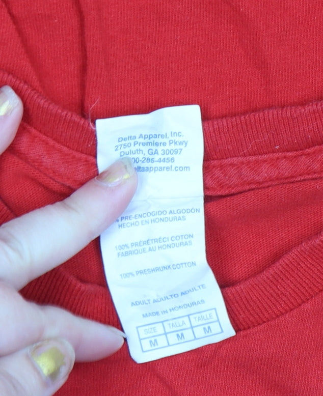 Mens UK Size M Delta Red  T-Shirt