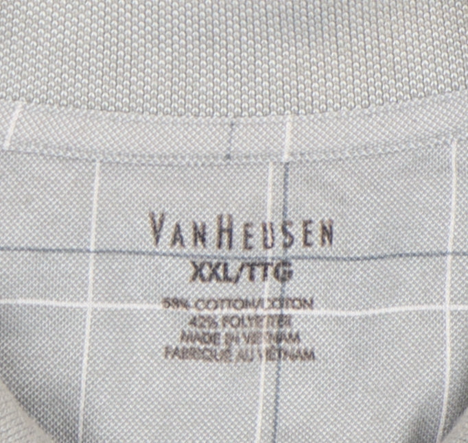 Mens UK Size 2XL Van Heusen Cotton Blend Polo Shirt