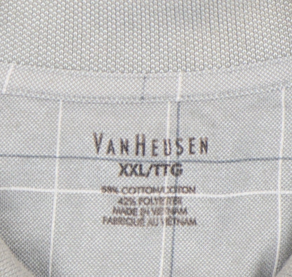 Mens UK Size 2XL Van Heusen Cotton Blend Polo Shirt