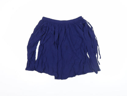 Womens UK Size 14 Select Blue Peasant Blouse