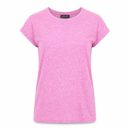 Womens UK Size 8 Warehouse Pink Basic T-Shirt