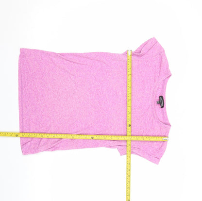 Womens UK Size 8 Warehouse Pink Basic T-Shirt