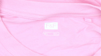F&F Women’s Pink Ibiza Graphic Cotton T-Shirt Size L