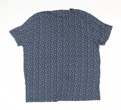 Penguin by Munsingwear Men's Blue Floral Cotton T-Shirt XL