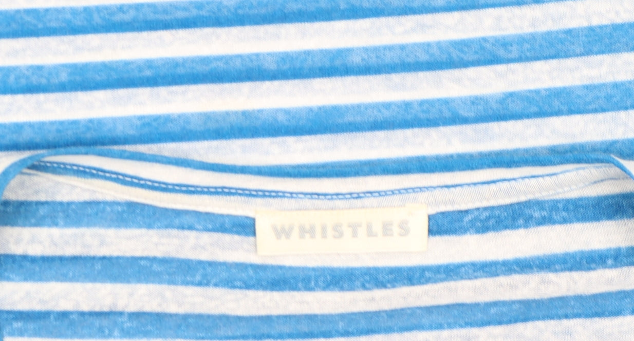 Womens UK Size L Whistles Blue Basic T-Shirt