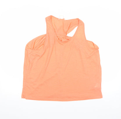Womens UK Size S H&M Orange Basic Tank