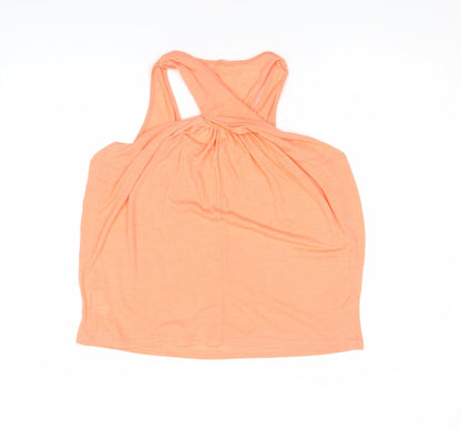 Womens UK Size S H&M Orange Basic Tank