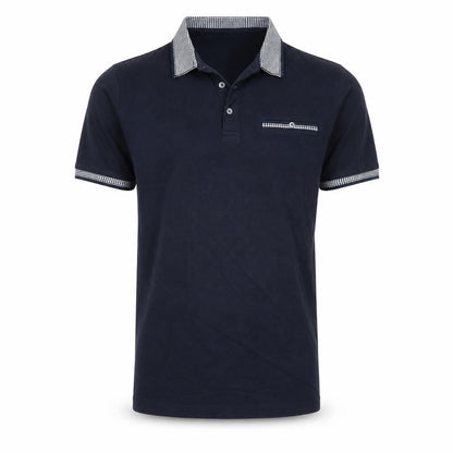 Next Men's Black Slim Fit Polo Shirt Size M Short Sleeve