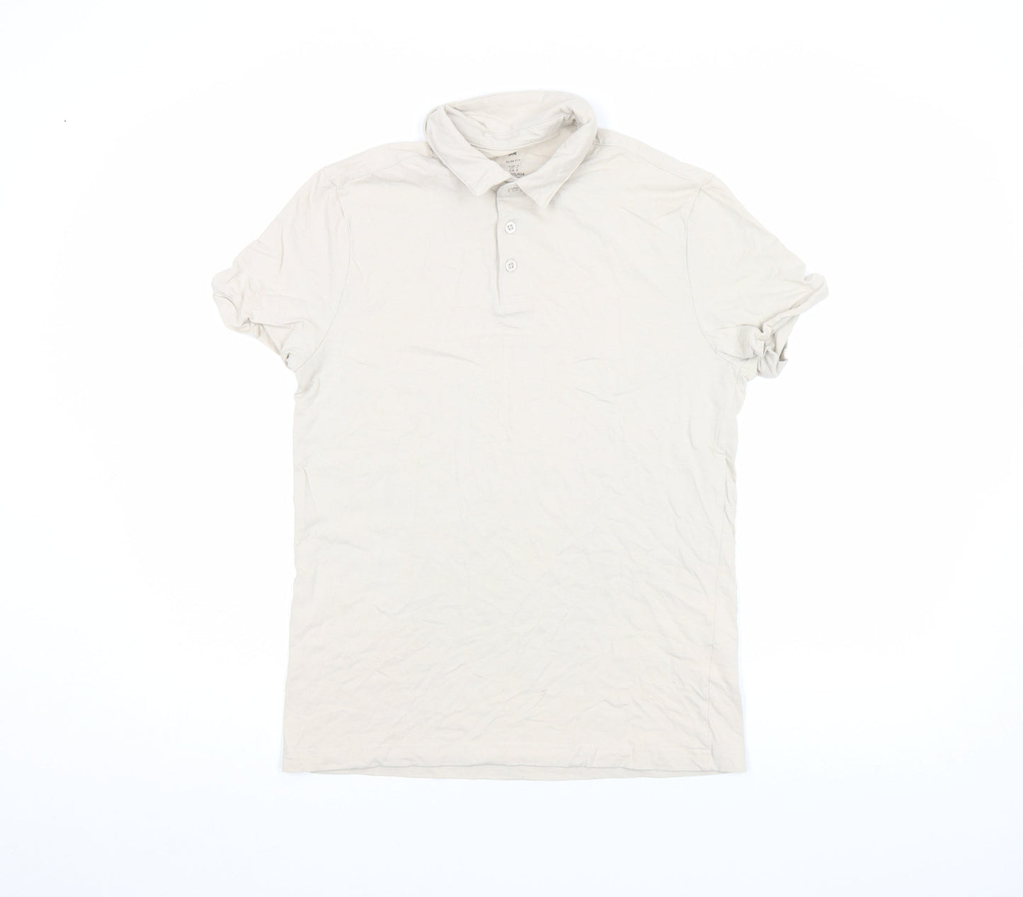 Mens UK Size S H&M Cotton Blend Polo Shirt