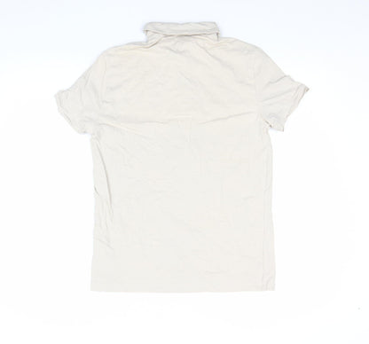 Mens UK Size S H&M Cotton Blend Polo Shirt