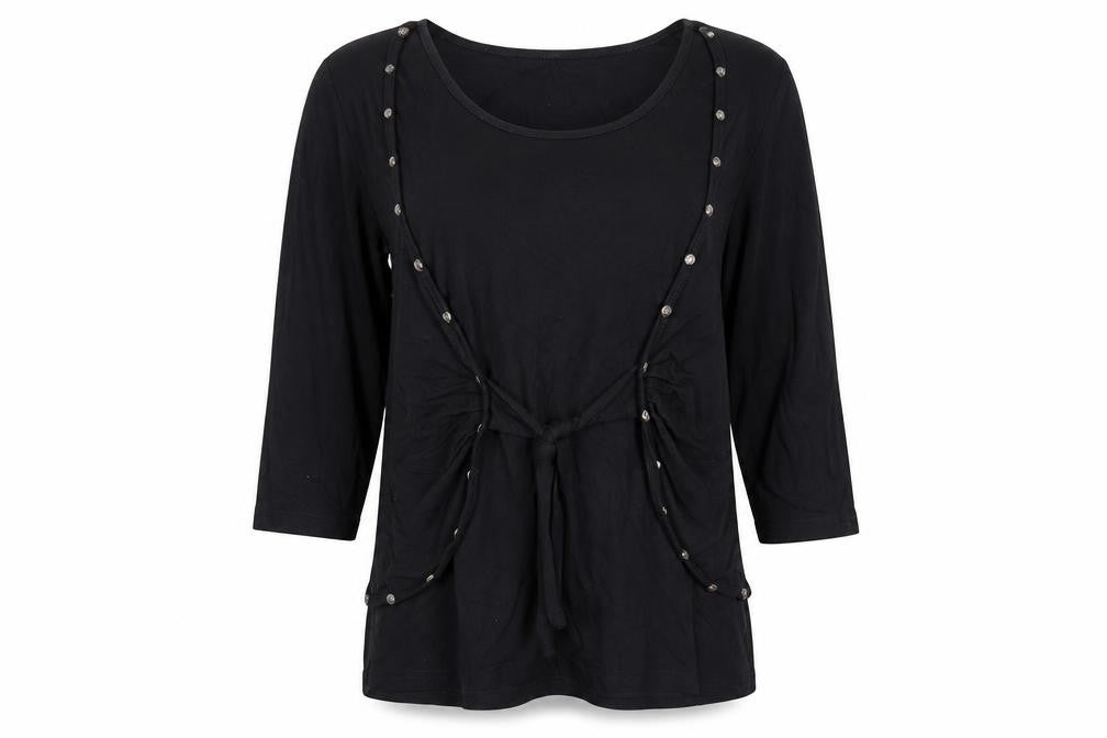 Womens UK Size 14 My Own Black Tunic Blouse