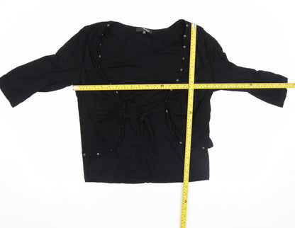 Womens UK Size 14 My Own Black Tunic Blouse
