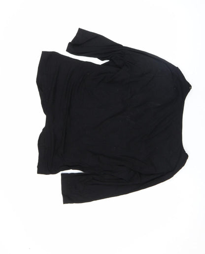 Womens UK Size 14 My Own Black Tunic Blouse