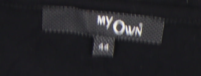 Womens UK Size 14 My Own Black Tunic Blouse