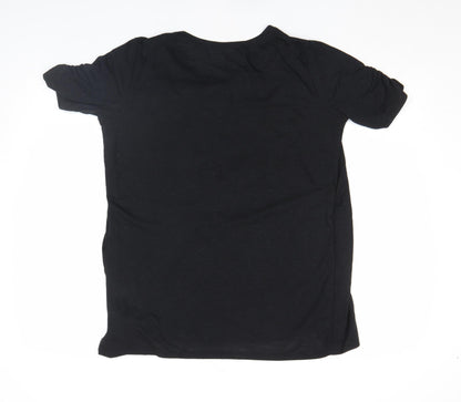 New Look Women Black Maternity Stretch Jersey T-Shirt Size 10