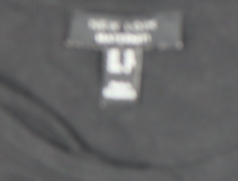 New Look Women Black Maternity Stretch Jersey T-Shirt Size 10