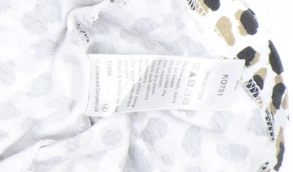 Anthology Women's Plus Size 24 Animal Print Cotton Sleeveless Blouse