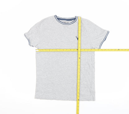 Next Boys Grey 14 Years Cotton Crew Neck Logo T-Shirt