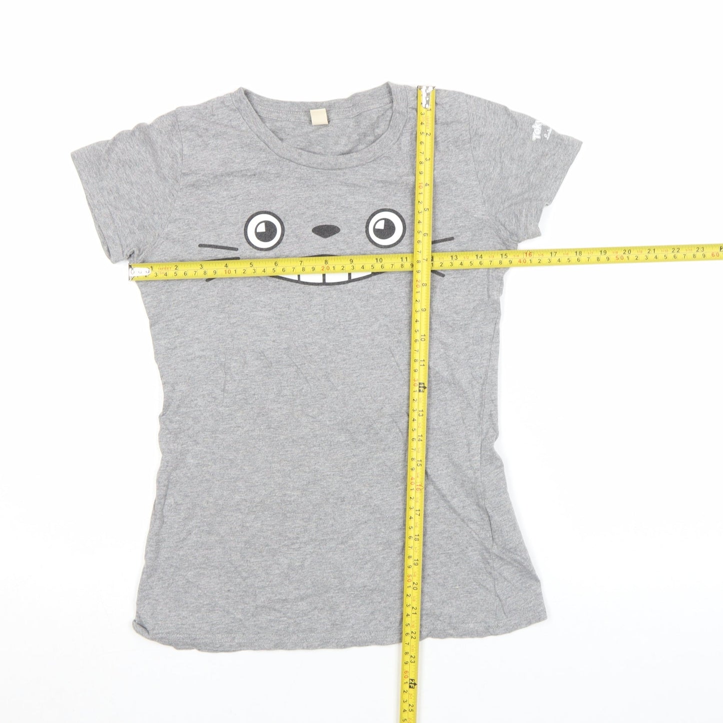 Girls UK Size S Earth Positive Grey Basic T-Shirt