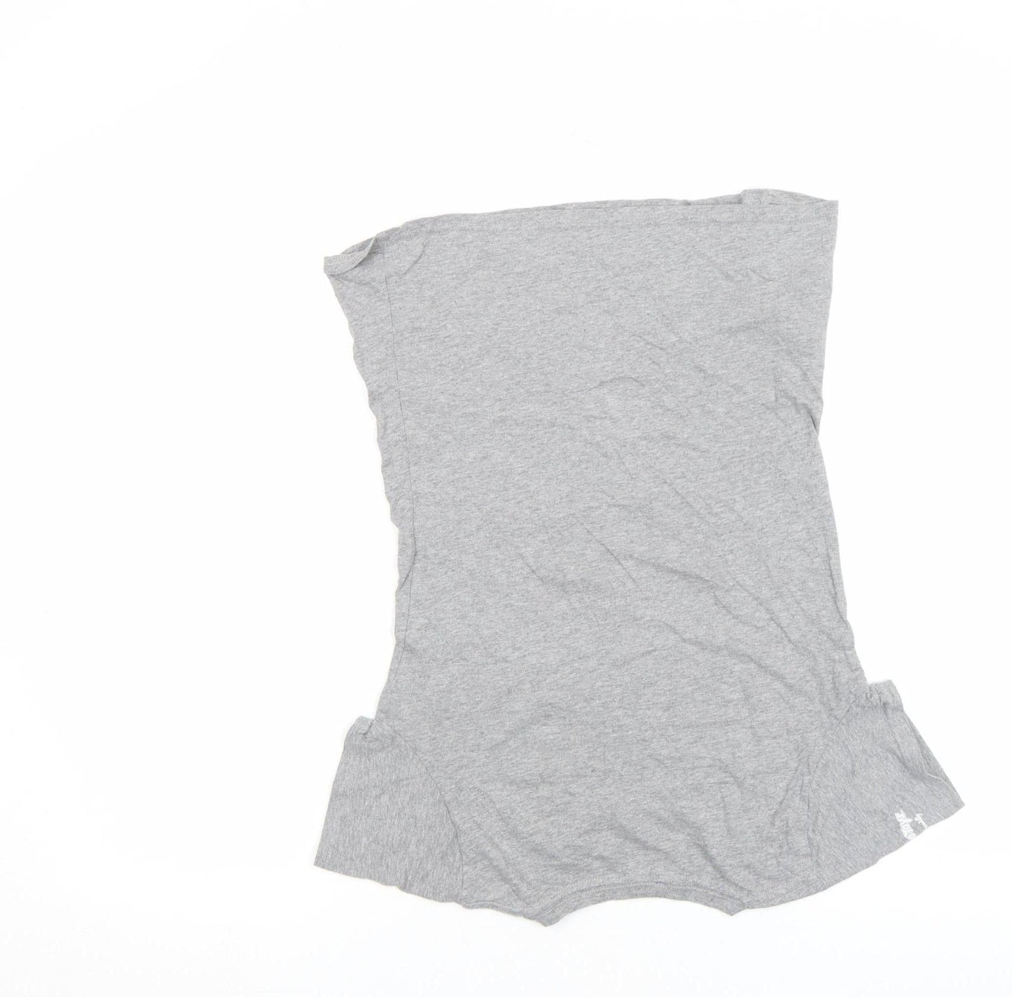Girls UK Size S Earth Positive Grey Basic T-Shirt