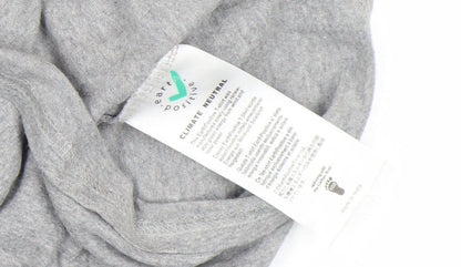 Girls UK Size S Earth Positive Grey Basic T-Shirt