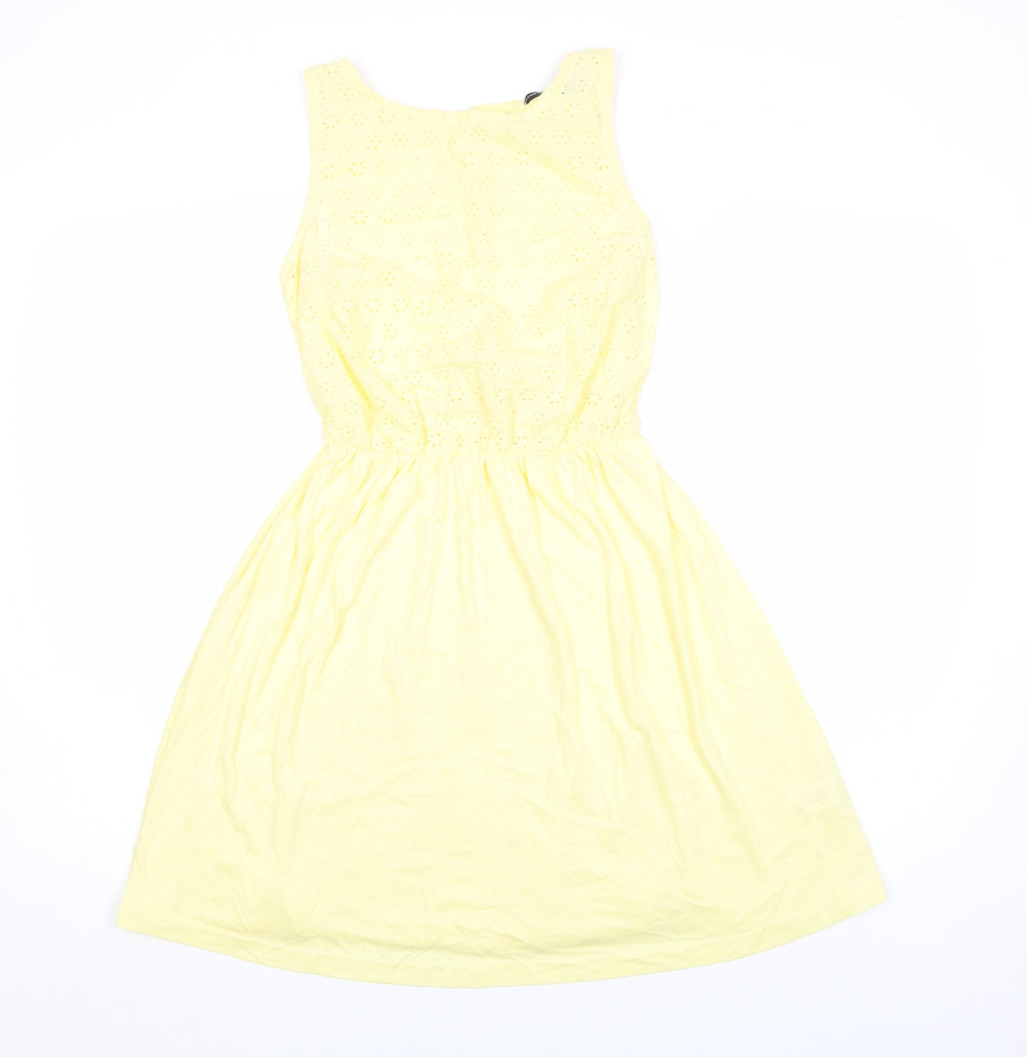 Atmosphere Women’s Yellow Cotton Fit & Flare Sleeveless Dress Size 8