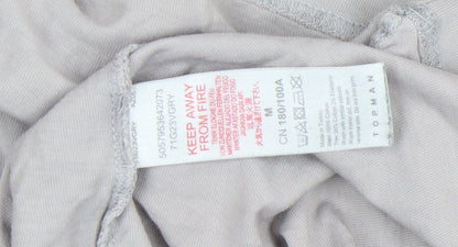 Topman Men's Grey Graphic Print Crew Neck T-Shirt Size M