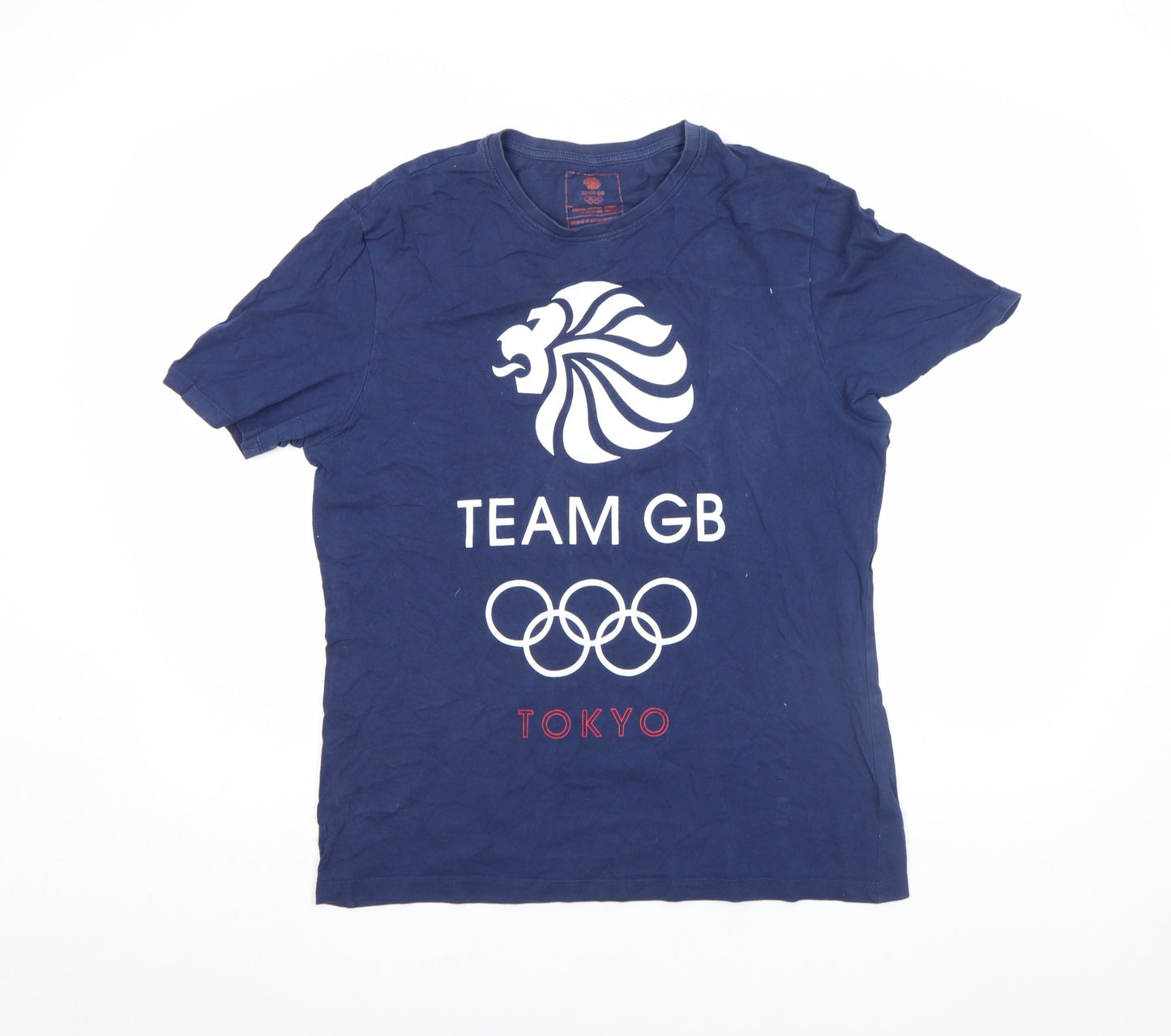 Team GB Tokyo Olympics Navy Short Sleeve Cotton Men's T-Shirt M