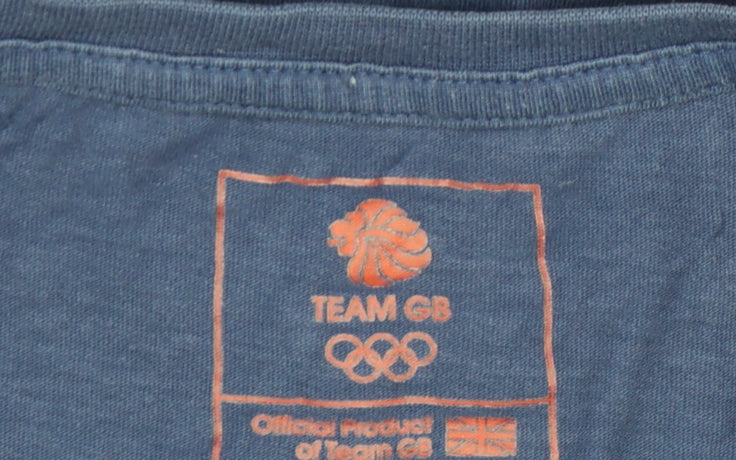 Team GB Tokyo Olympics Navy Short Sleeve Cotton Men's T-Shirt M