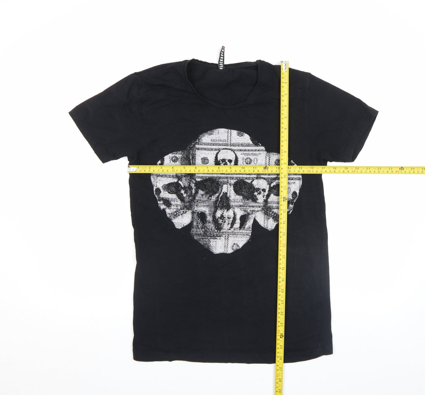 Unisex Adults UK Size 2XL Blackrock Black Basic T-Shirt