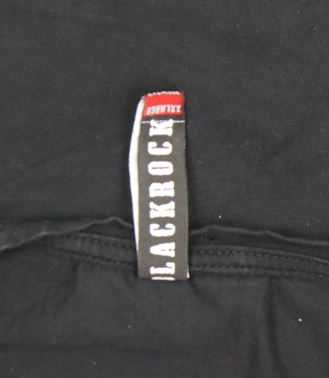 Unisex Adults UK Size 2XL Blackrock Black Basic T-Shirt