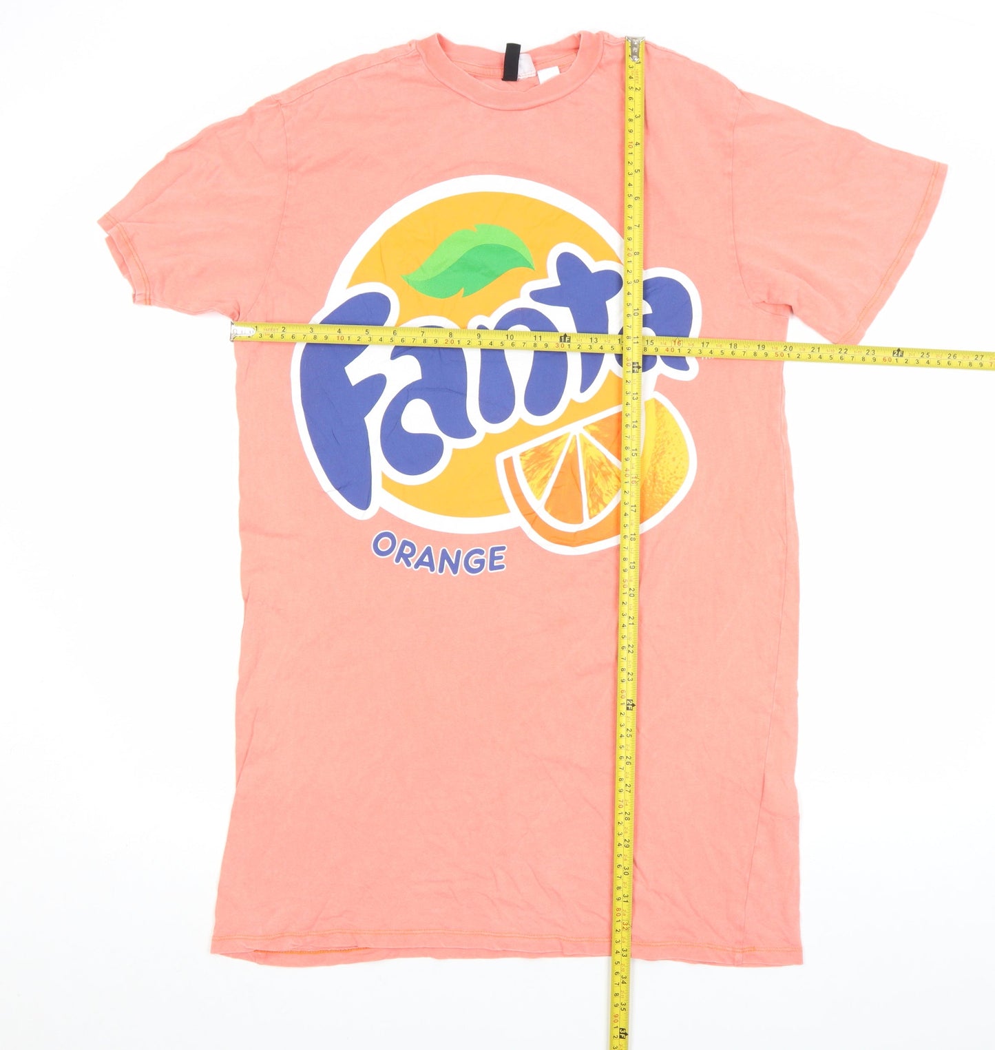 H&M Women’s Pink Fanta Graphic Nightshirt XS Cotton T-Shirt Style