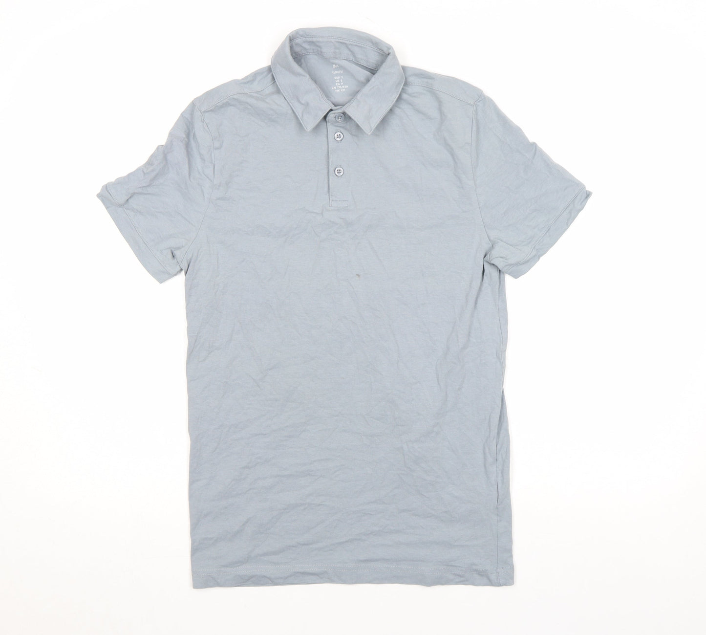 Mens UK Size S H&M Cotton Blend Polo Shirt