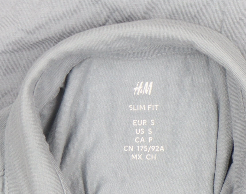 Mens UK Size S H&M Cotton Blend Polo Shirt