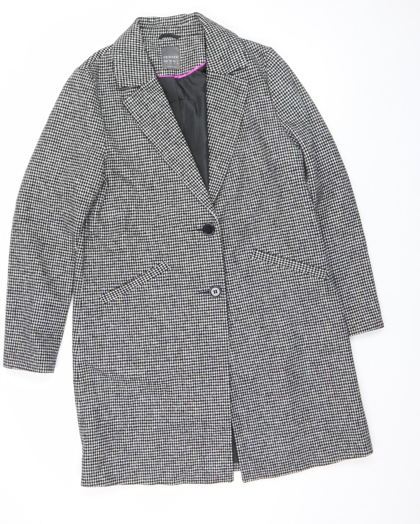 Womens UK Size 12 Primark Black Basic Jacket