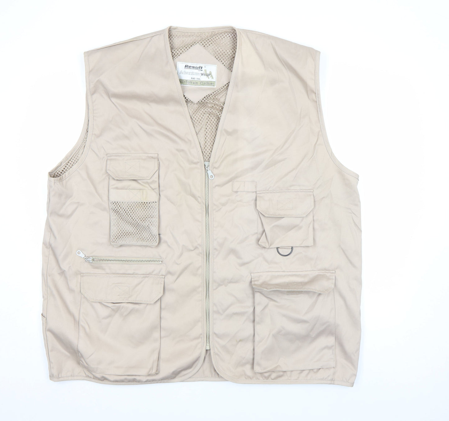 Mens UK Size 2XL Result Beige Bodywarmer