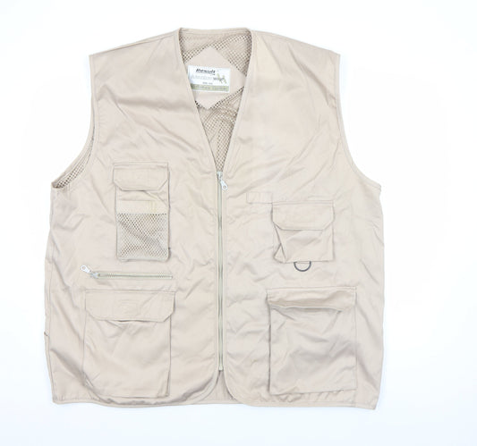 Mens UK Size 2XL Result Beige Bodywarmer