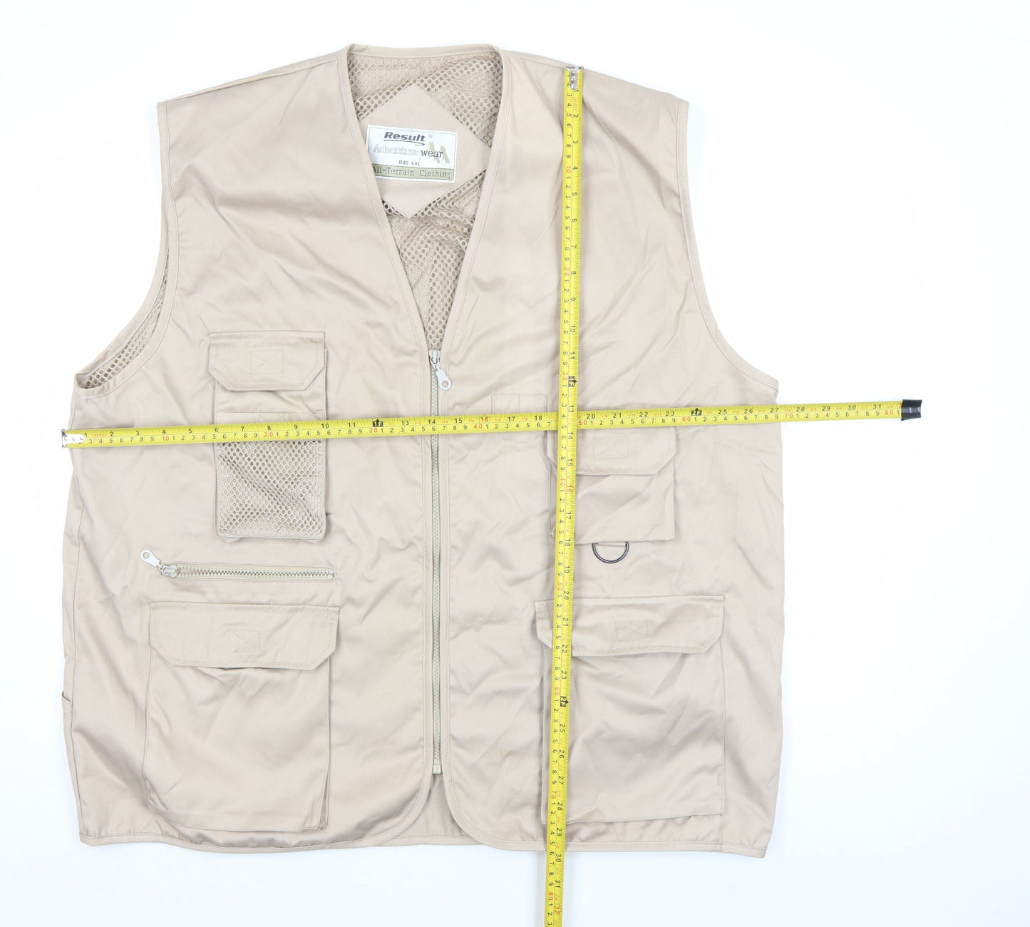 Mens UK Size 2XL Result Beige Bodywarmer