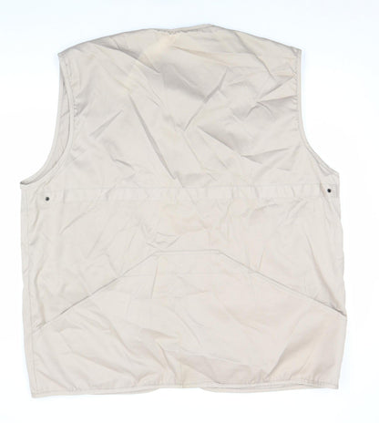 Mens UK Size 2XL Result Beige Bodywarmer