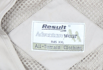 Mens UK Size 2XL Result Beige Bodywarmer