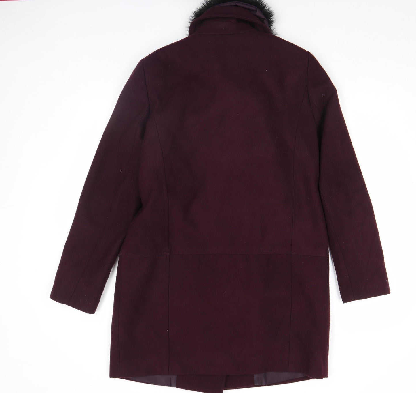 Womens UK Size 14 F&F Purple Overcoat