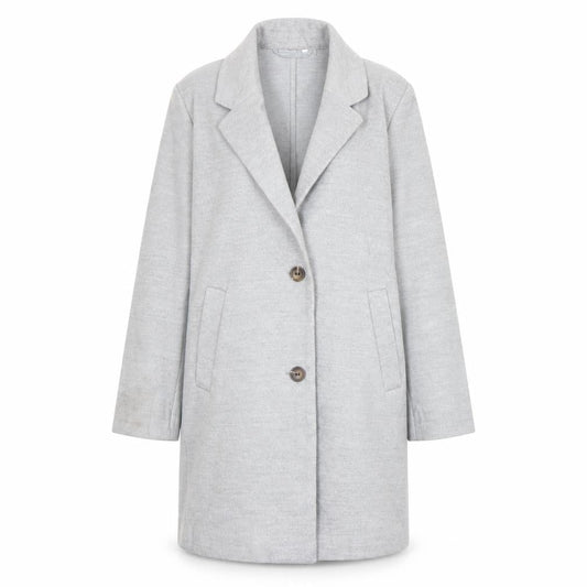 Womens UK Size XS H&M Grey Overcoat