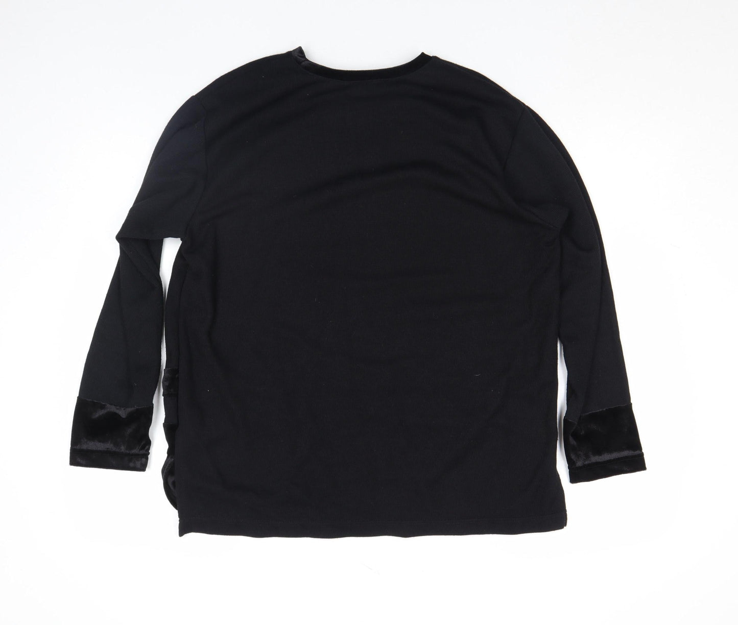 Womens UK Size L By Design Black Basic Blouse