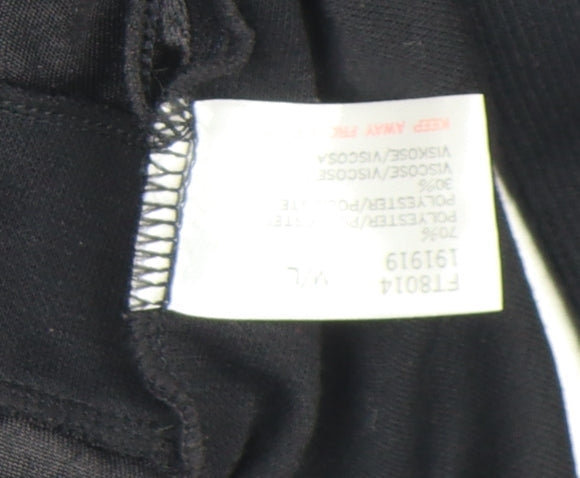 Womens UK Size L By Design Black Basic Blouse